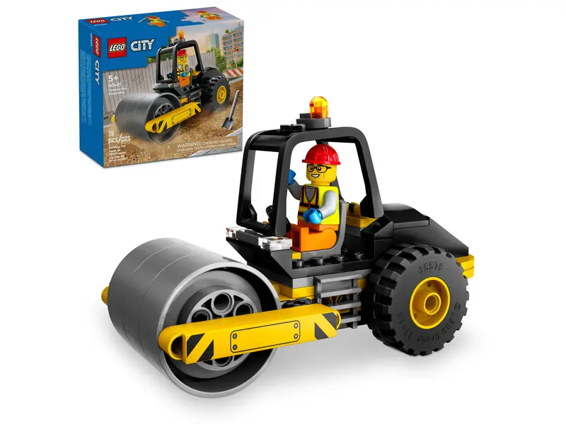 Le rouleau compresseur de chantier