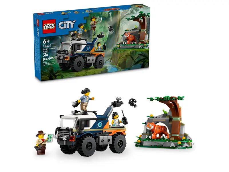 Le camion tout terrain de l'exploirateur de la jungle